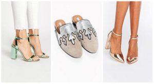 Metallic shoes